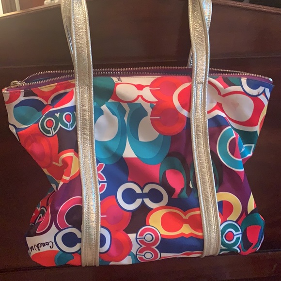 Coach multicolored shoulder bag - Picture 4 of 4